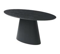 Vente-unique-Mesa de Comedor 6 Cubiertos de MDF - Negro - ANTELADA