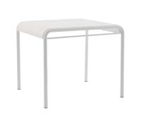 Vente-unique - Mesa jardín 2 plazas, 4 plazas Moah - Polipropileno - Blanco