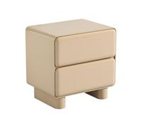 Vente-unique - Mesilla de Noche Aunela - L 56.5cm x A 42.5cm x H 56.5cm - MDF - Beige