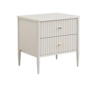 Vente-unique - Mesilla de Noche Calitaro - L 48cm x A 40cm x H 50cm - MDF - Beige