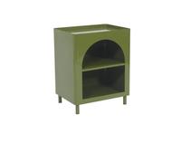 Vente-unique - Mesilla de Noche Kitako - L 41cm x A 30.5cm x H 50cm - Metal - Verde