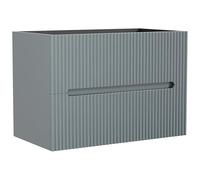 Vente-unique - Mueble bajo colgante estriado azul cielo - 80 cm - Pavani