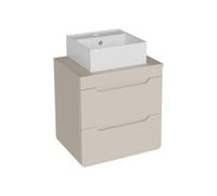 Vente-unique - Mueble de baño Simple Aruba - L 60cm x A 46cm x H 59cm - MDF - Beige