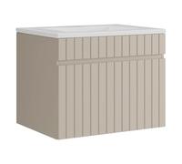 Vente-unique - Mueble de baño Simple Satara - L 60cm x A 46cm x H 46cm - MDF - Beige