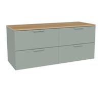 Vente-unique - Mueble de Lavabo Avoreli - L 120cm x A 46cm x H 50cm - melamina - Verde Almendra