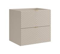 Vente-unique - Mueble de Lavabo Dorioni - L 60cm x A 46cm x H 61.6cm - MDF - Beige