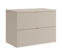 Vente-unique - Mueble de Lavabo Dorioni - L 80cm x A 46.5cm x H 61.6cm - MDF - Beige