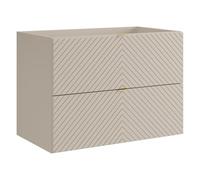 Vente-unique - Mueble de Lavabo Dorioni - L 80cm x A 46.5cm x H 61.6cm - MDF - Beige