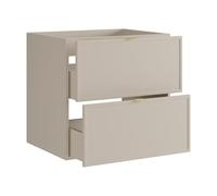 Vente-unique - Mueble de Lavabo Ondil - L 60cm x A 45cm x H 60cm - MDF - Beige