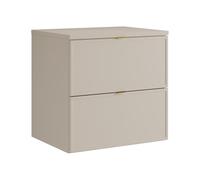 Vente-unique - Mueble de Lavabo Ondil - L 60cm x A 45cm x H 60cm - MDF - Beige
