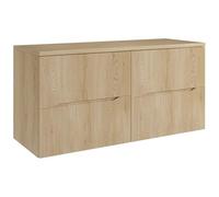 Vente-unique - Mueble de Lavabo Oriso - L 120cm x A 46cm x H 57cm - MDF - Color Natural Claro