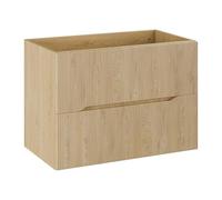 Vente-unique - Mueble de Lavabo Oriso - L 80cm x A 46cm x H 57cm - MDF - Color Natural Claro