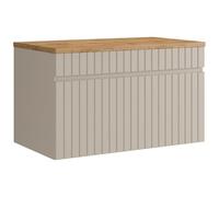 Vente-unique - Mueble de Lavabo Satara - L 80cm x A 46cm x H 46cm - MDF - Beige