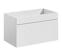 Vente-unique - Mueble de Lavabo Satara - L 80cm x A 46cm x H 46cm - MDF - Blanco