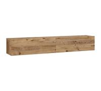 Vente-unique - Mueble de TV de Pared de 2 Puertas - Luz Natural - AUBEPINA