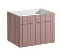 Vente-unique-Mueble Flotante Rosa para Lavabo - 60 cm - SATARA