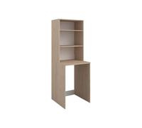 Vente-unique - Mueble para Lavadora Erkano - L 64.4cm x A 65.8cm x H 184.4cm - melamina - Color Natural Claro