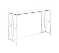 Vente-unique Pascal MORABITO - Consola Clotilde de Pascal MORABITO - Cristal Templado y Acero - Cromado