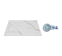 Vente-unique-Plato de ducha extraplano de resina SMC, recortable