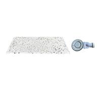 Vente-unique - Plato de ducha Mirnosa - L 120cm x A 90cm x H 2.6cm - resina - azul, blanco