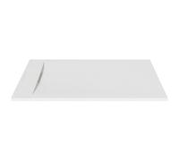 Vente-unique - Plato de ducha Tarposa - L 140cm x A 90cm x H 3.2cm - resina - blanco