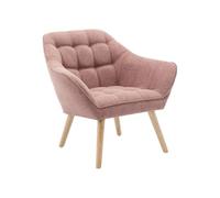 Vente-unique - Poltrona in Tessuto Rosa chinÈ - Caserta