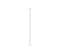 Vente-unique - Portón batiente Nereto - L 15cm x A 15cm x H 190cm - aluminio - blanco