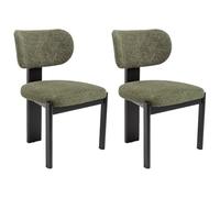 Vente-unique - Silla Wilana - L 56cm x A 60cm x H 85cm - hevea - Caqui