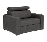 Vente-unique - Sillón Cama 1 Plaza - poliéster - Gris