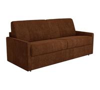 Vente-unique - Sofá Cama 3 plazas Calife - poliéster - Terracota