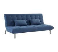 Vente-unique - Sofá Cama 3 plazas Hornet - poliéster - Azul