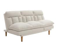 Vente-unique - Sofá Cama 3 plazas Palobu - poliéster - Beige