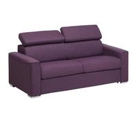 Vente-unique - Sofá Cama 3 plazas - poliéster - Violeta