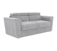 Vente-unique - Sofá Cama 4 plazas Rizora - poliéster - Gris Claro