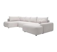 Vente-unique - Sofá Cama 8 plazas Daviso - poliéster - Beige