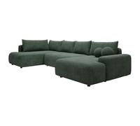 Vente-unique - Sofá Cama 8 plazas Daviso - poliéster - Verde Pino