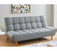Vente-unique-Sofá-Cama de 3 plazas de Tela Esteban - Gris
