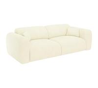 Vente-unique-Sofá Cama de 4 plazas de Tela Texturizada Beige POGNI de Maison CÈphy