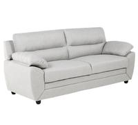 Vente-unique-Sofá de 3 plazas de Tela Beige Manoa