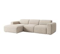 Vente-unique - Sofá Relax 5 plazas Pogni - poliéster - Beige