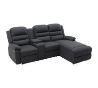 Vente-unique-Sofá rinconera (ángulo Derecho) Relax de Tela Antracita Macedonia