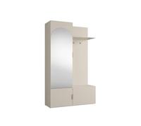 Vente-unique - Taquilla Javeria - L 120cm x A 42cm x H 200cm - melamina - Beige