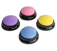 Venteo - Botón de comunicación para perros | Zumbador grabable para interacción animal | Grabadora de voz para aprendizaje y expresión de comportamiento | Herramienta Cognitiva para Estimular.