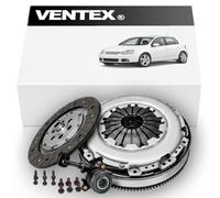 VENTEX Juego de embrague y volante VXC3801 compatible con VW Golf 2.0 TDI Audi A3 Skoda Octavia Seat Leon DMF a SMF Kit de conversión