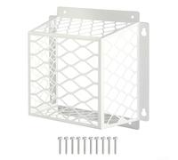 VentGuard eficaz de acero inoxidable para ventiladores de secadora y baño, mantiene fuera a los invitados no deseados mientras permite un flujo de aire adecuado (blanco)
