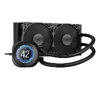 venti. cpu corsair nautilus 240 lcd 240mm radiator liquid cw-9061031-ww
