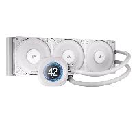 venti. cpu corsair nautilus 360 lcd 360mm radiator liquid blanco cw-9061034-ww