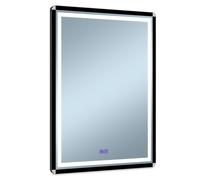 Venti Duo espejo 60x80 cm rectangular con iluminación con lámina calefactora negro-plata 5905951180427