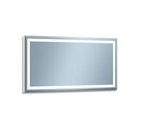 Venti Willa espejo 120x60 cm rectangular con iluminación plata 5907722357984
