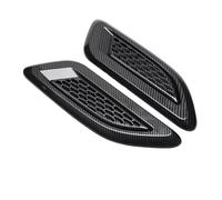Ventilación Capot Tuning 2 Uds Universal Entrada De Aire del Coche Capó Capó Scoop Vents Pegatina Cubierta Decorativa Tuning Auto Compatible con Ford para Mustang(Black2)